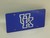 Royal Blue Acrylic Inlaid License Plate - UK logo