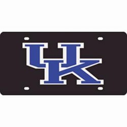 Mirrored Acrylic Inlaid black License Plate - Kentucky