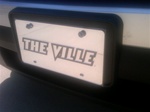 Acrylic Mirrored "The Ville" license plate