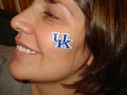 Kentucky Wildcats, face decal, spirit cal