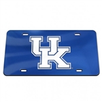 Kentucky Wildcats Mirrored Acrylic Inlaid License Plate