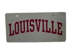 Mirrored Acrylic Louisville Inlaid License Plate