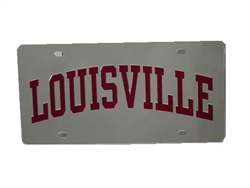 Mirrored Acrylic Louisville Inlaid License Plate