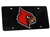 Louisville Cardinal Bird Black Acrylic Inlaid License Plate