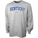 Kentucky Wildcats Nike Classic Grey Long Sleeve Tee