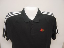 adidas Louisville Cardinals Black Campus Classic Polo