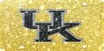 Kentucky Wildcats Blue with Glitter UK logo License Plate