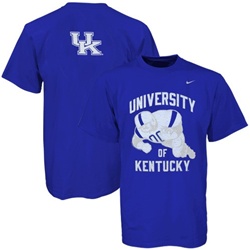 Kentucky Wildcats Royal Old School Nike Football Tee