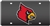 Louisville Cardinal Bird Carbon Fiber Inlaid License Plate - New!