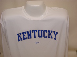 Nike Kentucky Wildcats White Dri-FIT Performance Long Sleeve T-shirt