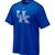 Nike Kentucky Wildcats Blue Distressed Logo Tri-Blend T-shirt