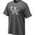 Nike Kentucky Wildcats Charcoal Distressed Logo Tri-Blend T-shirt