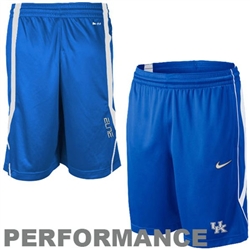 Nike Kentucky Wildcats Royal Blue Elite Pregame Performance Basketball Shorts