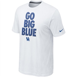 Nike Kentucky Wildcats Elite Go Big Blue Motto T-Shirt - White