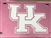 Pink Kentucky Wildcats Logo Mirrored Plate