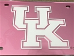 Pink Kentucky Wildcats Logo Mirrored Plate