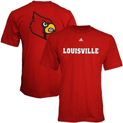 adidas Louisville Cardinals Red Prime Time T-shirt