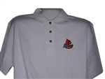 Louisville Cardinal White Classic Polo