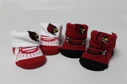 Louisville Cardinal adidias Booties - 2 sets