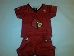 adidas Louisville Cardinal 2 piece Toddler Football Jersey and Pants