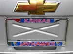 Domed License Plate frame- Kansas