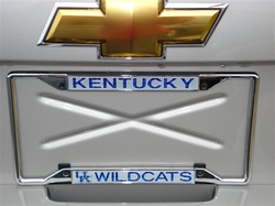 Domed Kentucky Wildcats License Plate Frame