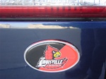 Louisville Cardinal vehicle medallions