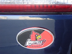 Louisville Cardinal vehicle medallions