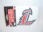 Louisville Cardinal Bird on Wing, holographix decal measures 3.6" x 4.1"