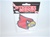 Louisville Cardinal Bird on Wing, holographix decal measures 3.6" x 4.1"