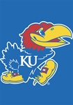 Large University of Kansas Impression Flag