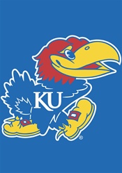 Large University of Kansas Impression Flag