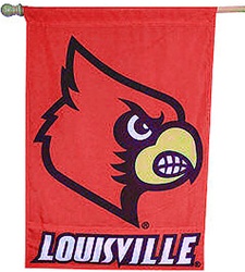 University of Louisville screen printed flag