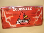 Louisville Cardinals Red Lenticular License Plate