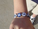 Domed Spirit Kentucky Wildcat Bracelet