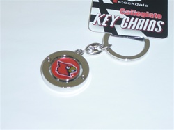 Louisville Cardinal Spinning Key Chain