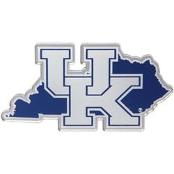 Kentucky Wildcats Acrylic State Shape Logo Auto Emblem