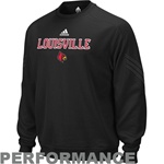 adidas Louisville Cardinals Black 2011 Coaches Sideline Pin Dot Performance Sweatshirt