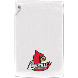 Louisville Cardinals Fan Towel with grommet and hook