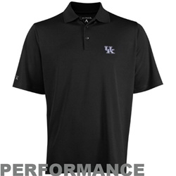 Kentucky Wildcats Black Antigua Exceed Polo