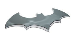 Batman Solid Chrome Auto Emblem