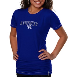 Columbia Kentucky Wildcats Women's Wall Pass Crew Tee