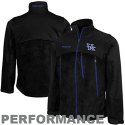 Columbia Kentucky Wildcats Men's Black Heat 'Em Full Full Zip Jacket