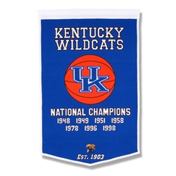 Kentucky Wildcats Dynasty Basketball Banner