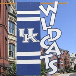 Kentucky Wildcats Applique Sculpted Flag