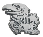 Kansas Jayhawks Chrome Auto Emblem