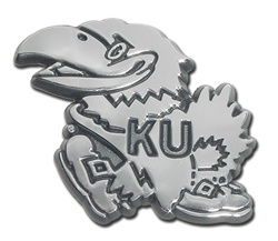 Kansas Jayhawks Chrome Auto Emblem