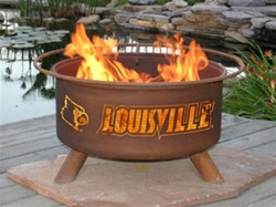 Louisville Cardinal Patina FirePit