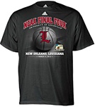 adidas Louisville Cardinal Final Four Short Sleeve Black Shirt