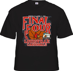 Louisville Cardinal Final Four Short Sleeve Red Shirt